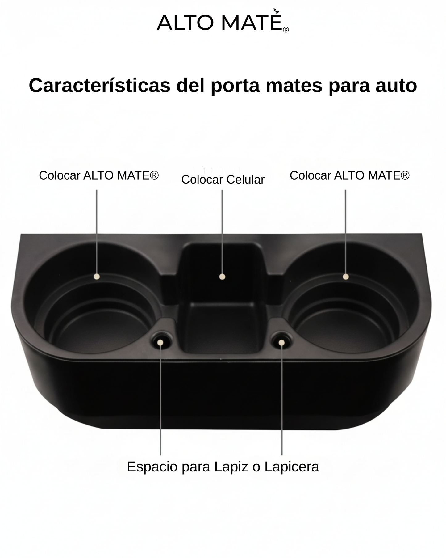 ALTO MATE® Porta Mate Para Auto